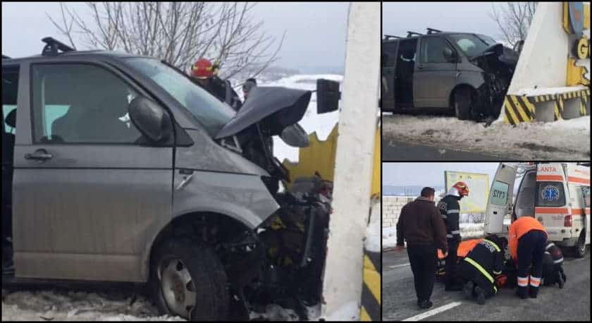 Șase persoane, între care trei copii, rănite într-un accident în județul Gorj