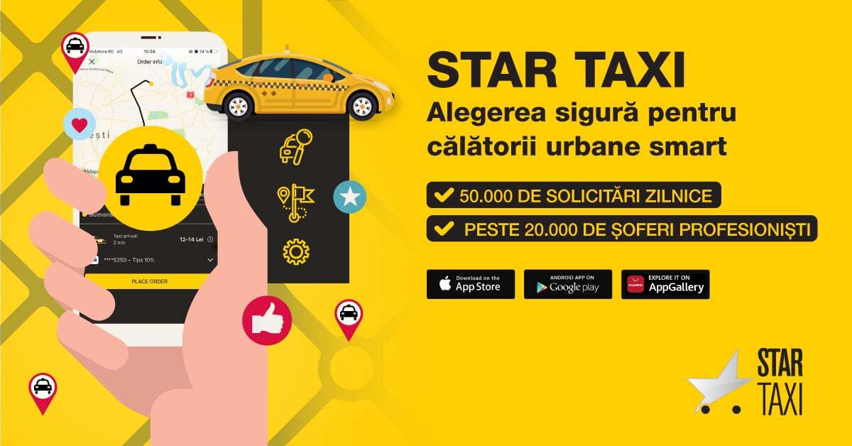 50.000 de comenzi zilnice prin Star Taxi