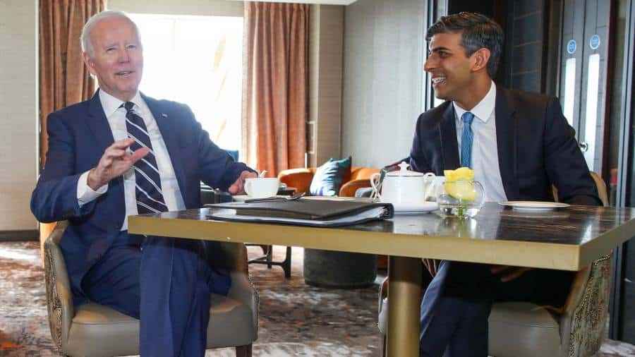Rishi Sunak încearcă să pună la punct acreditările globale ale Regatului Unit în călătoria la Washington