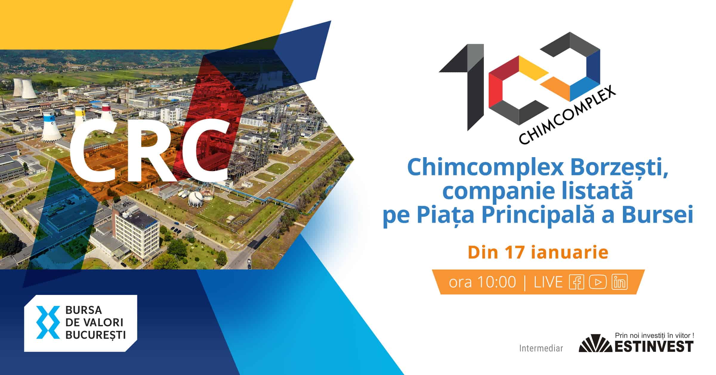 Chimcomplex, compania listată pe AeRO, s-a transferat în ”liga mare” a Bursei de la București