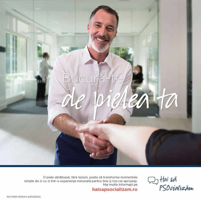 Website dedicat pacienților cu psoriazis în cadrul campaniei de informare și educare „Hai să PSOcializăm”