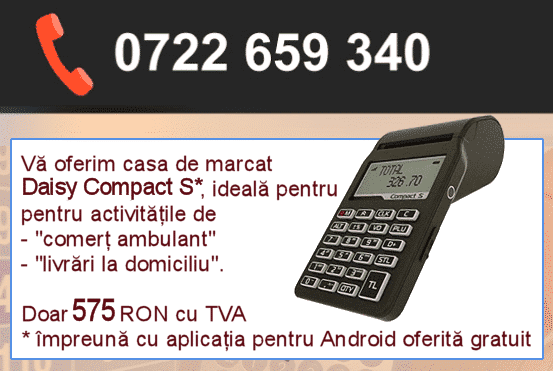 Oferte de preţ pentru case de marcat electronice Daisy Compact S