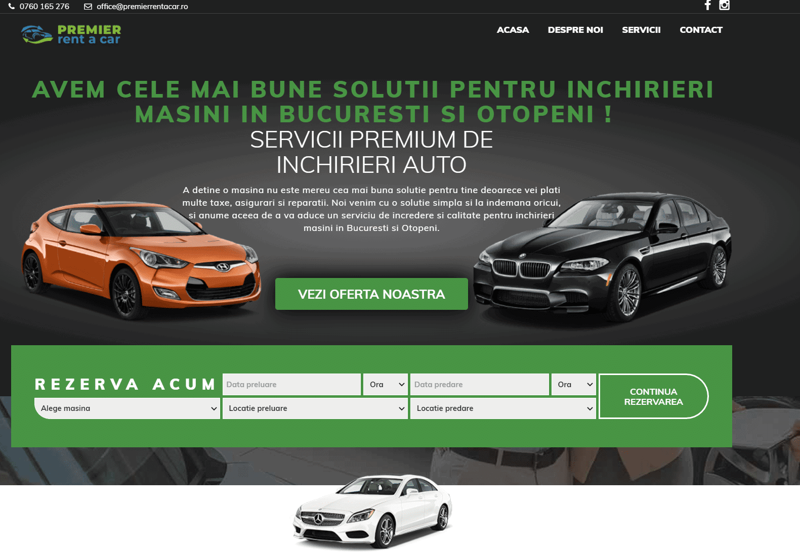 Serviciul de inchirieri auto Bucuresti si Otopeni la care merita sa apelezi la nevoie!