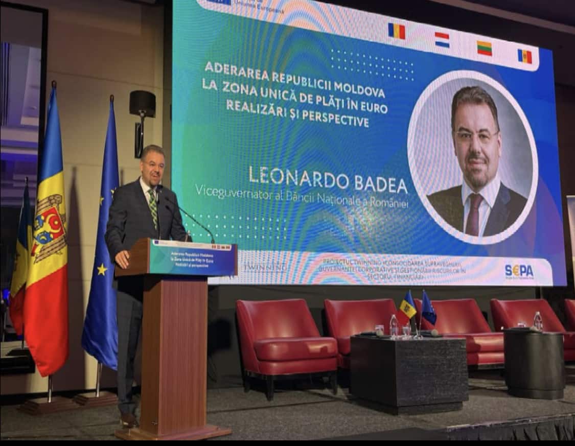Leonardo Badea (BNR): 30 de ani de strânsă colaborare instituțională bilaterală între Banca Națională a României și Banca Națională a Republicii Moldova privind parteneriatele strategice