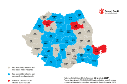 Maternitatile invechite din Romania duc la diferente de mortalitate infantila