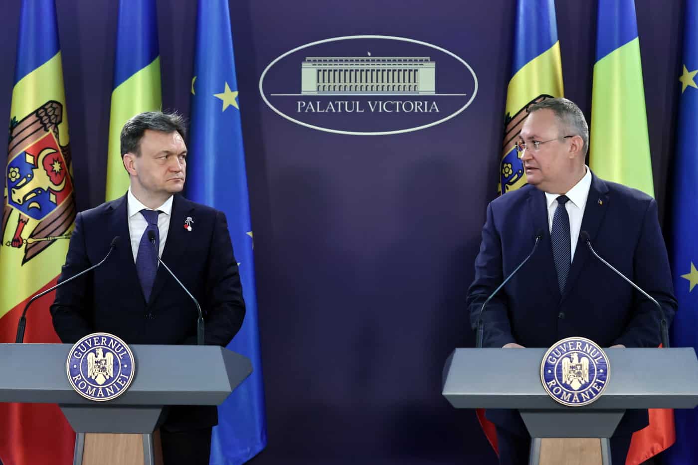 Premierul Nicolae Ciucă îl primeşte la București pe premierul moldovean, asigurându-l de un sprijin ferm înainte de tensiunile politice
