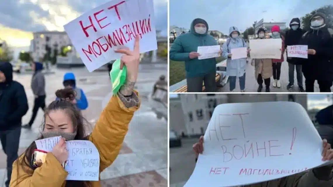 În Rusia, oamenii au ieșit în stradă după ce Vladimir Putin a făcut un anunț de mobilizare parțială