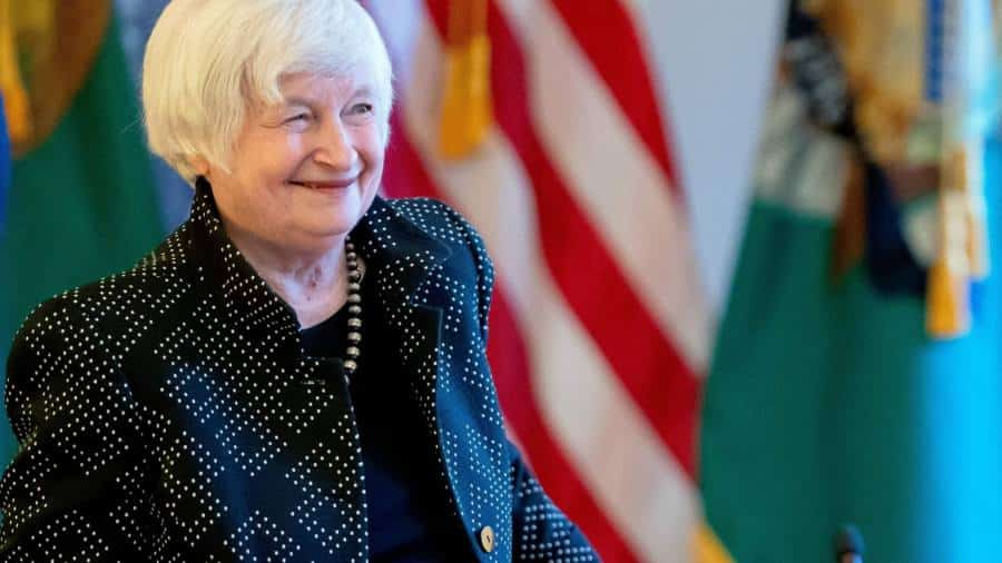 Ramura de maslin a lui Janet Yellen catre China