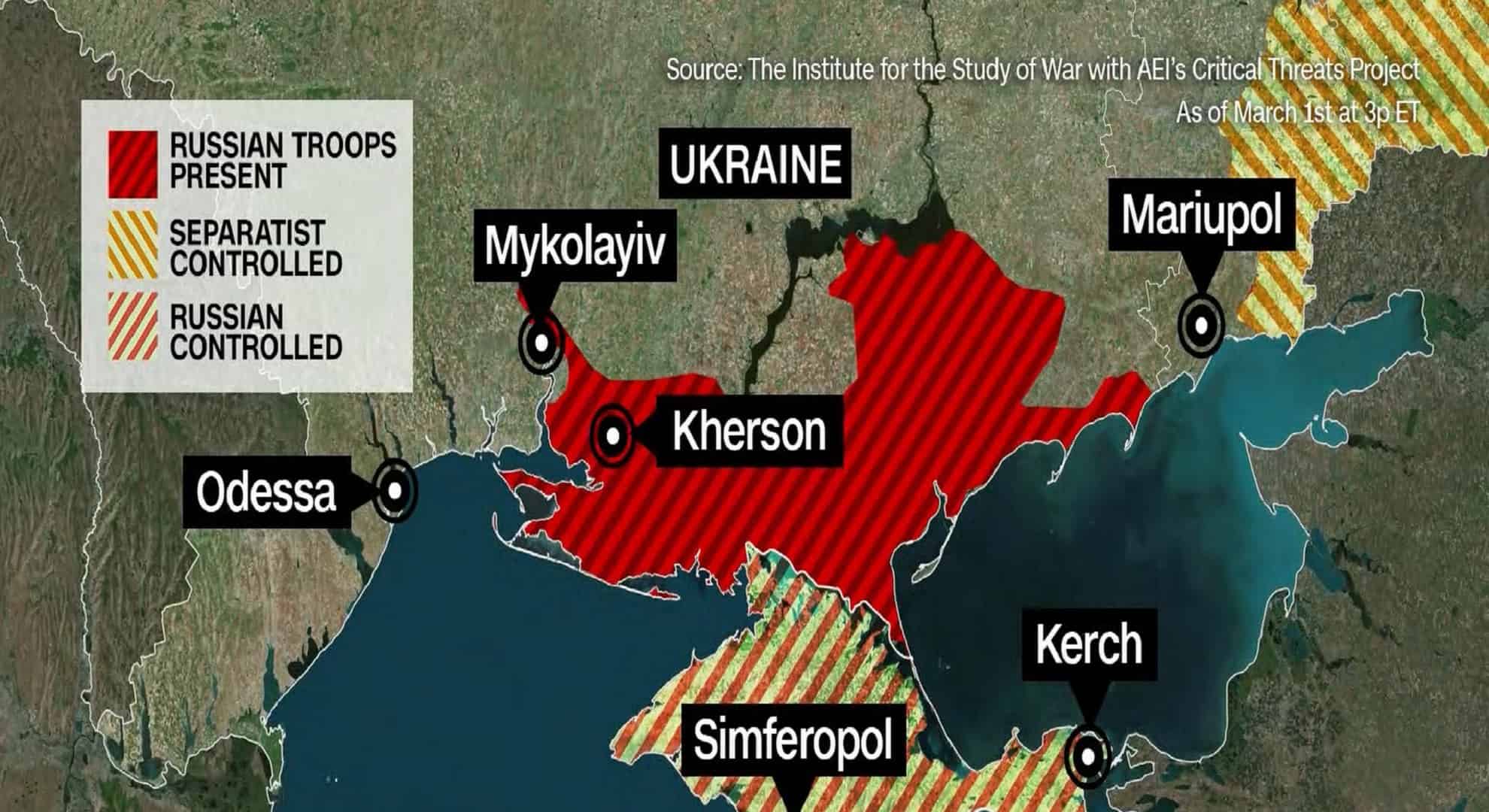 Rusia ar plănui să organizeze un referendum în oraşul Herson pe 11 septembrie