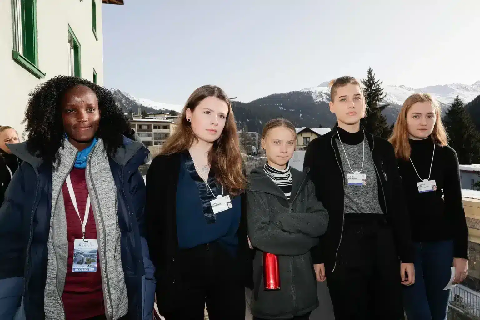 Vanessa Nakta Luis Neubauer Greta Thunberg Isabelle Axellsson Loukina Tille vogue credit Shutterstock