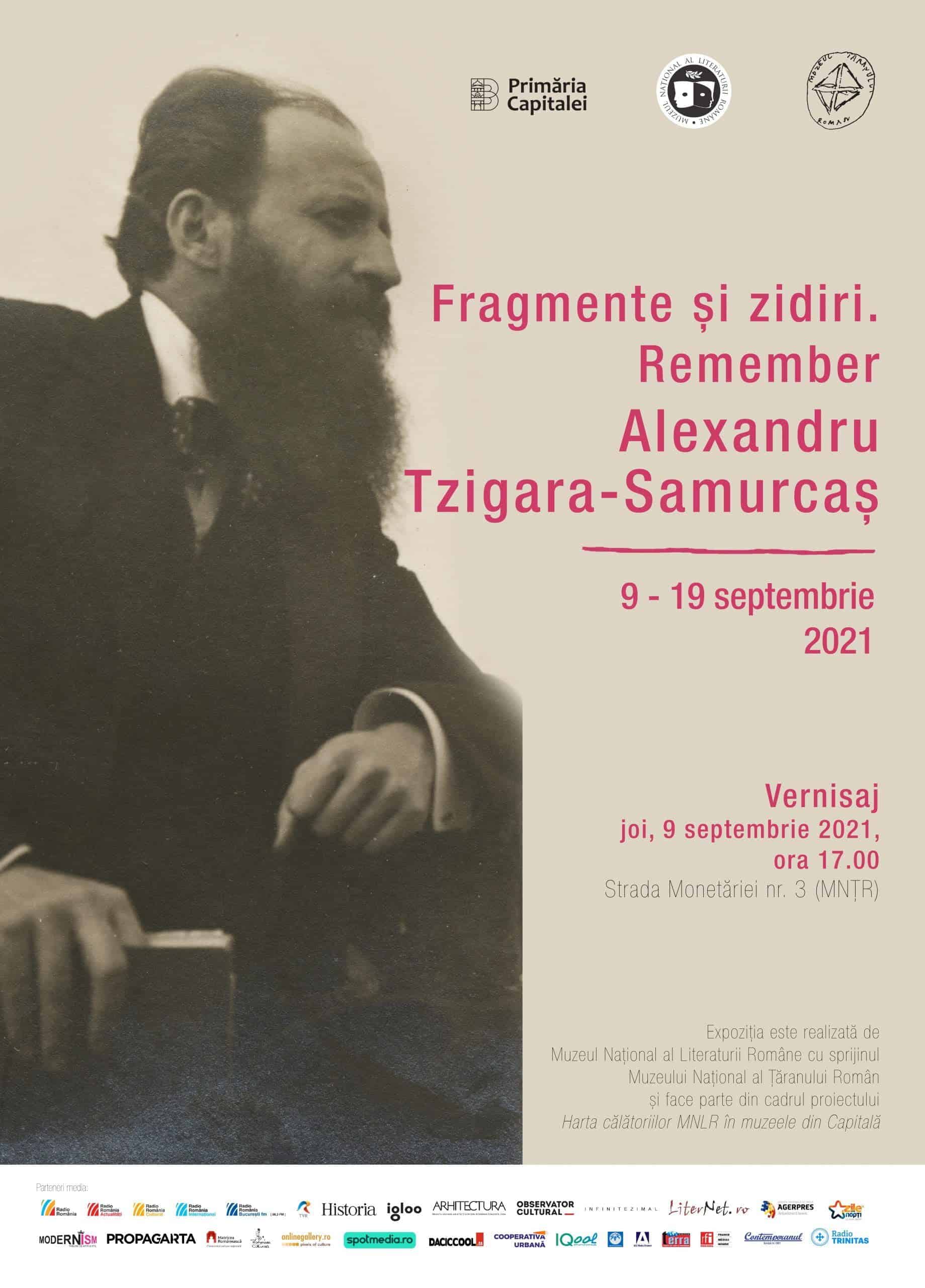 Fragmente şi zidiri. Remember Alexandru Tzigara-Samurcaș 9 – 19 septembrie 2021, Sala Acvariu Muzeul Național al Țăranului Român
