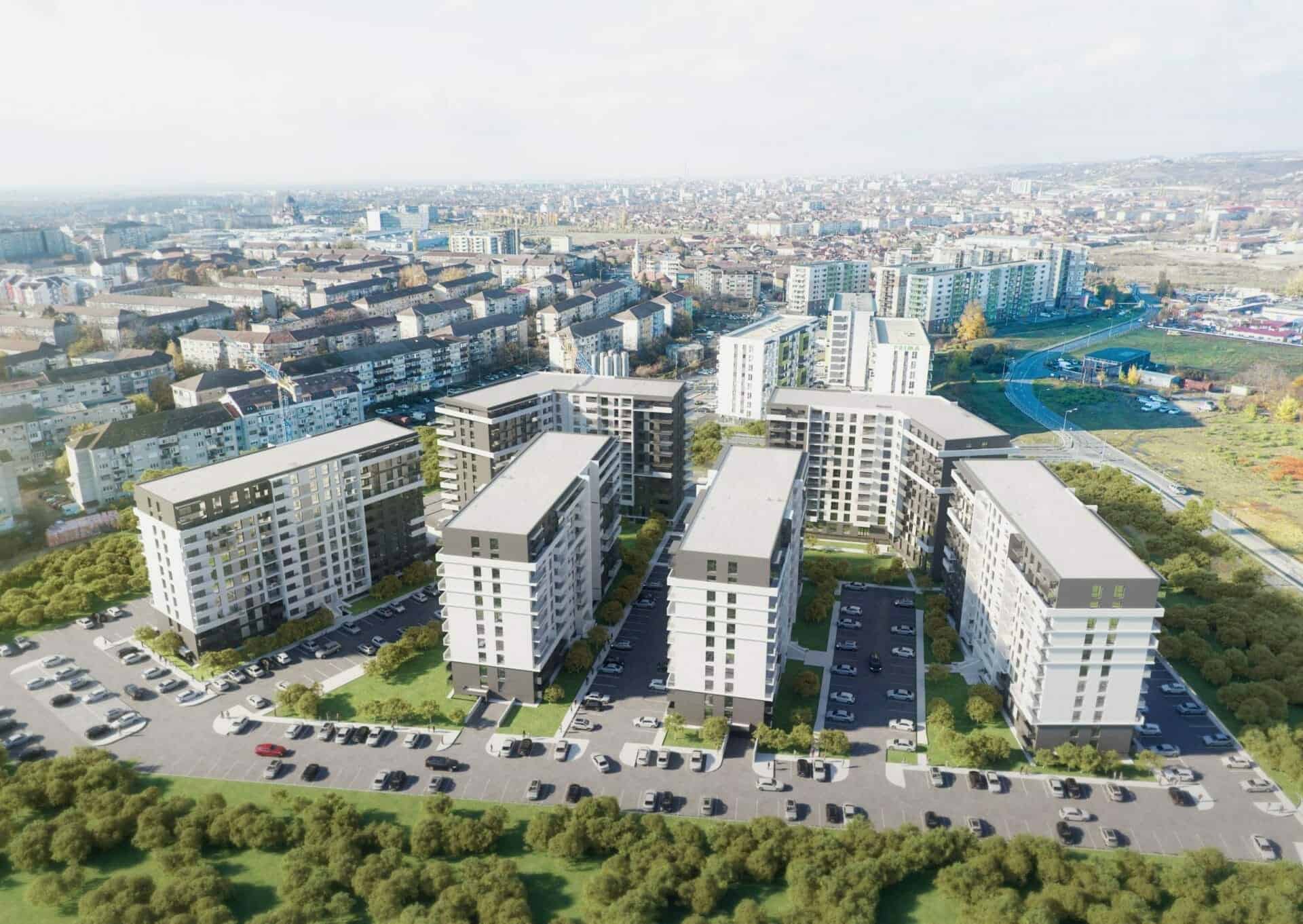 În oraşul Oradea, un ansamblu rezidențial de 40 mil. de euro va aduce 800 de apartamente noi pe piață