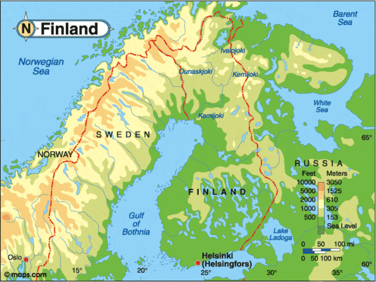 harta finlanda