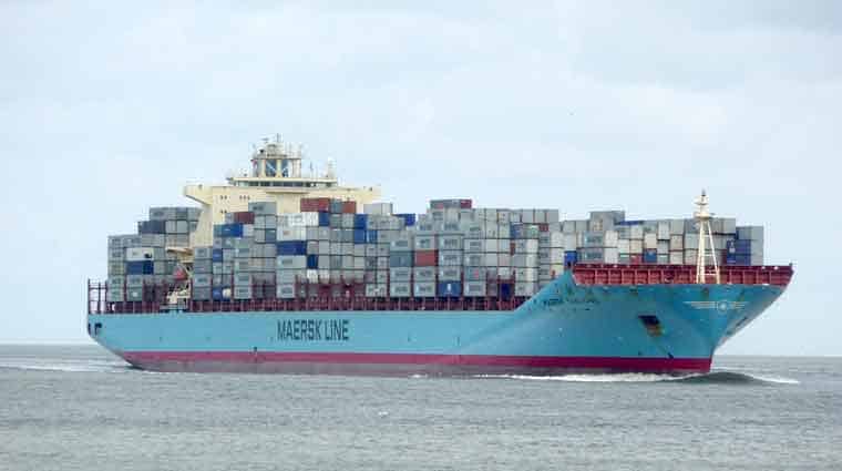 Compania Moller Maersk a raportat câştiguri trimestriale peste estimări, de 10,86 miliarde de dolari