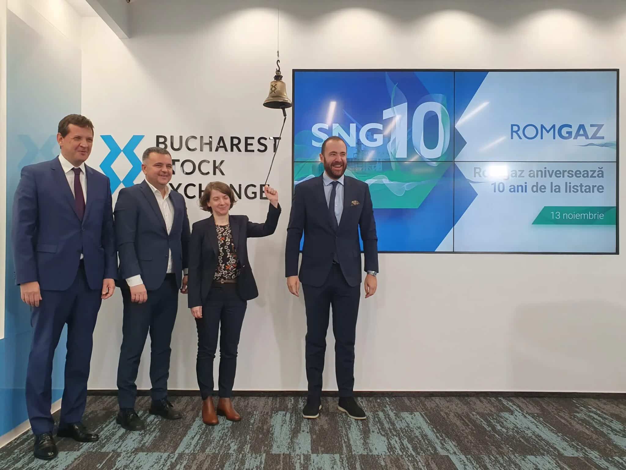 Care este randamentul companiei Romgaz, de un deceniu, pe bursă?