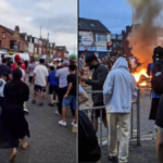 haos si violente pe strazile din leeds romanii s au batut cu politistii au rasturnat si incendiat 913396