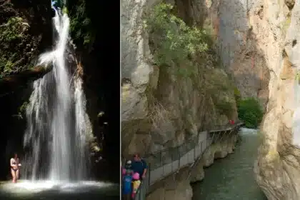 valea ascunsa din europa unde turistii trec prin apa inghetata pentru a ajunge la o cascada secreta 917482