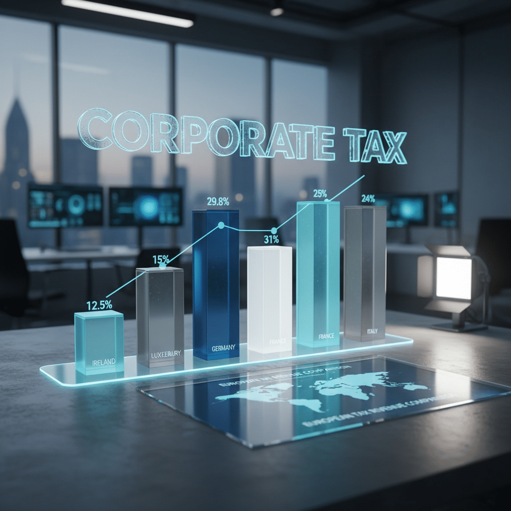 Cât contribuie impozitul pe profit la veniturile statelor europene
