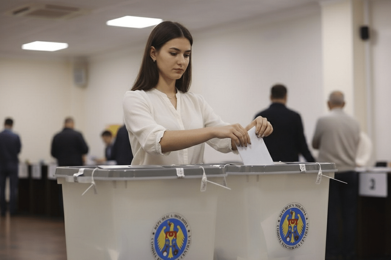 PAS obține majoritatea în alegerile parlamentare din Moldova