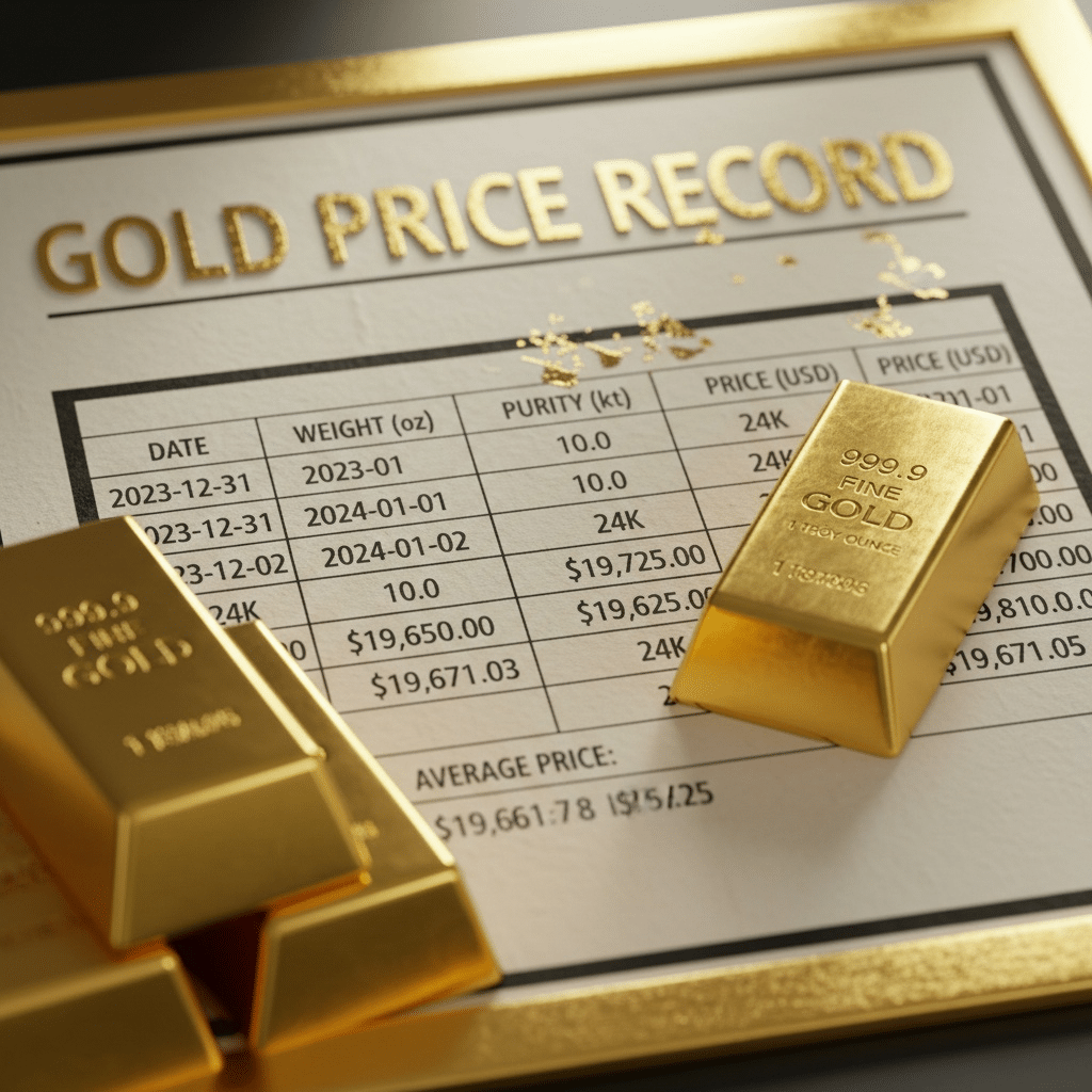 Prețul aurului atinge un record istoric pe fondul incertitudinii din SUA