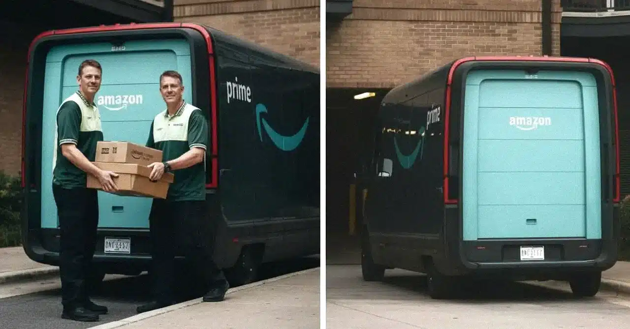 Ce a ajuns să facă un șofer Amazon pe traseu cu o dubă avariată