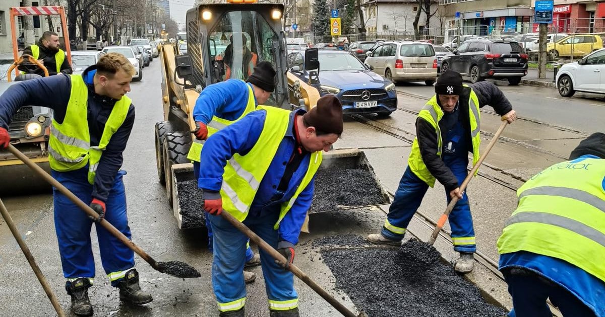 PMB vânează 585 de gropi: 76 de străzi din București intră în reparații