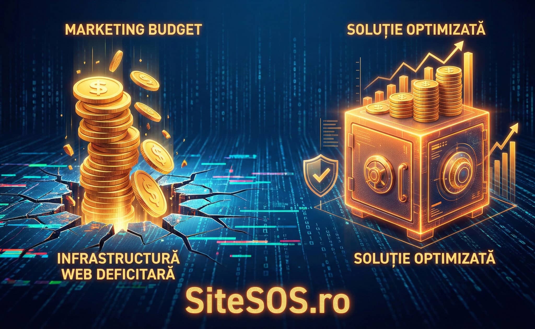 Taxa nevăzută din marketing: Cum pierzi 30% din ROI din cauza infrastructurii web slabe