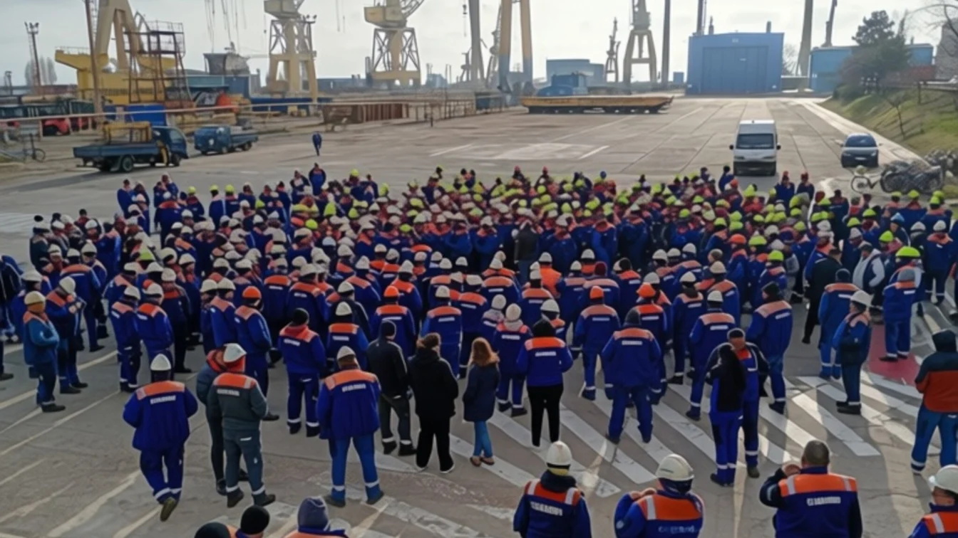 Proteste la Damen Mangalia – sute de angajați neplătiți de trei luni