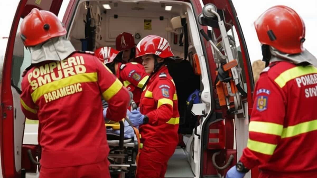 O femeie în stare critică pe A0 după ce a ieșit din parcare direct pe autostradă
