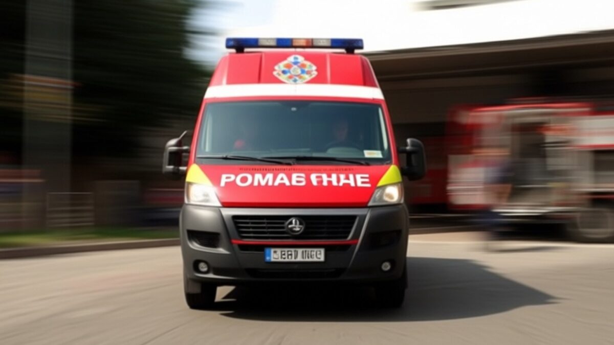 Un băiat de 13 ani a ajuns la spital după ce o poartă de fotbal a căzut peste el în Timiș