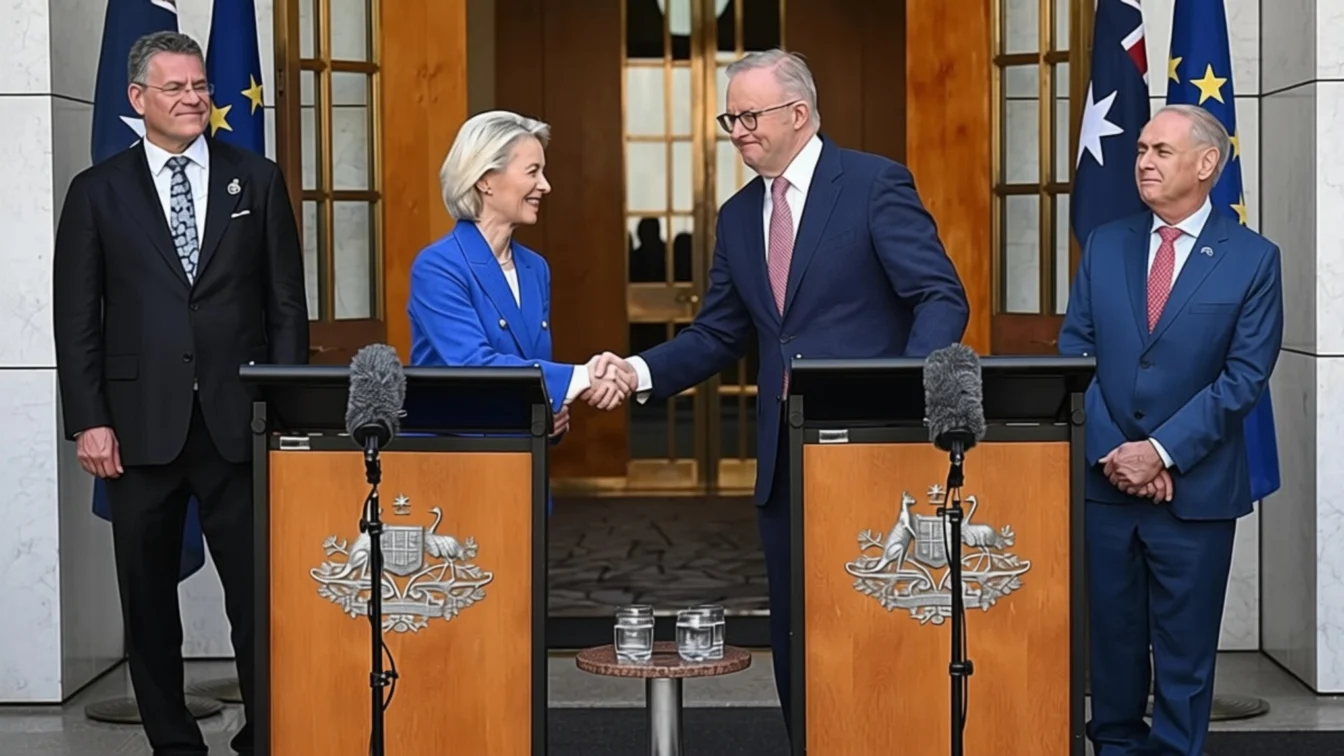 Acordul UE-Australia de 49,4 miliarde euro aduce mașini electrice și șampanie mai ieftine