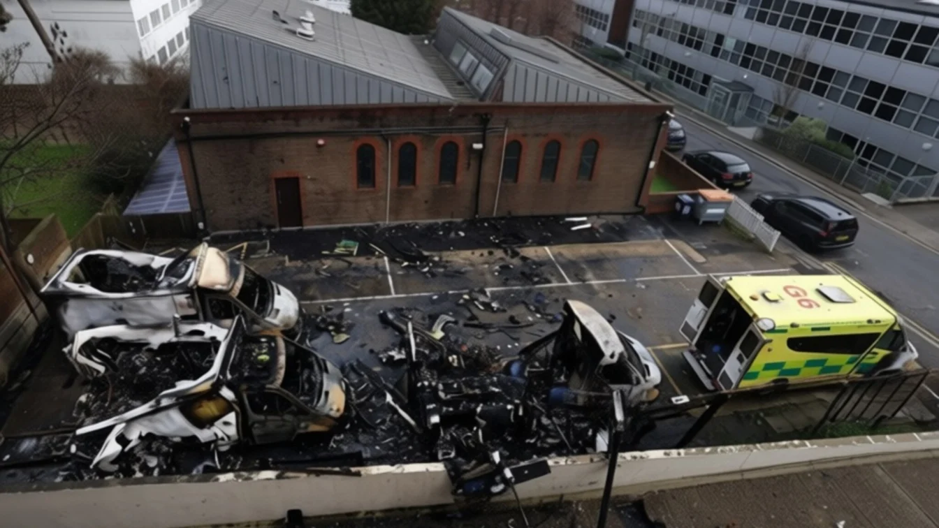 Patru ambulanțe ale unui serviciu evreiesc incendiate la Londra