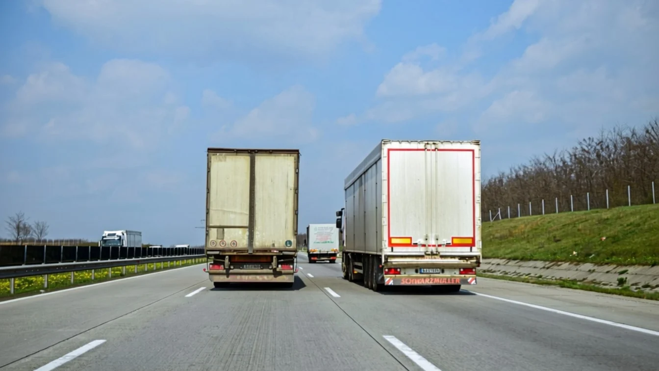 Descoperire șocantă pe A1 – nouă migranți, opt dintre ei copii, găsiți într-un camion