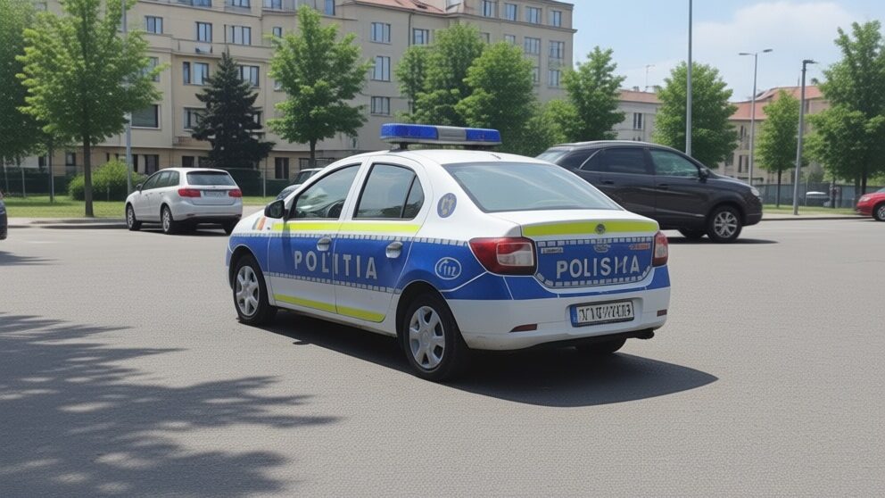 Femeie de 58 de ani din București, acuzată că a lovit intenționat un polițist cu mașina