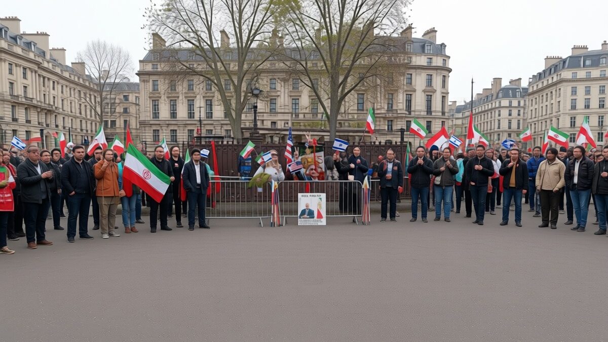 Peste 100 de iranieni au protestat la București cerând căderea regimului de la Teheran