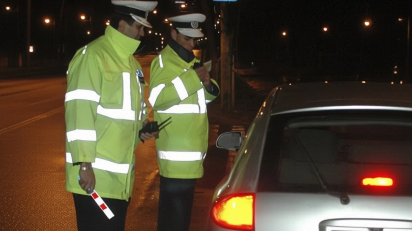 Un șofer începător prins cu 150 km/h la Horezu a primit o amendă de 4.050 lei