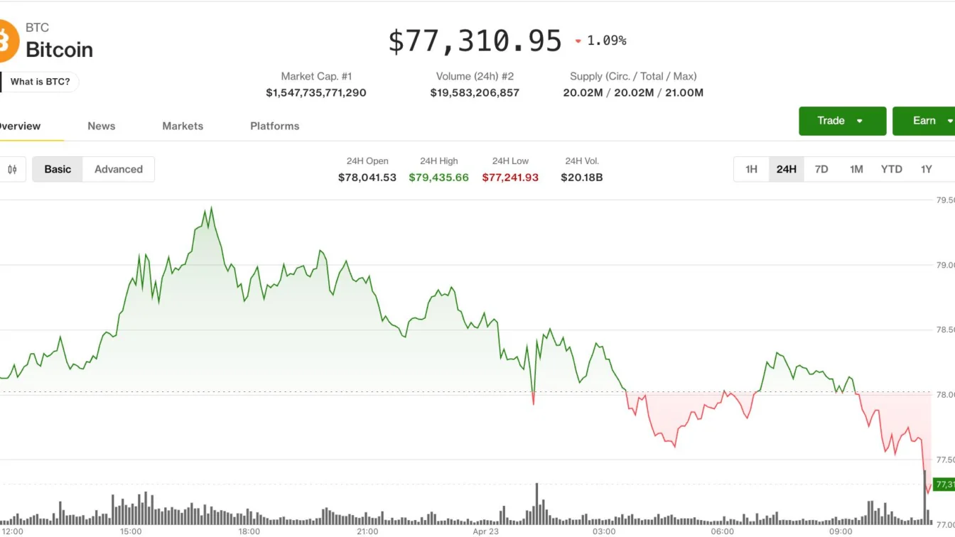 Bitcoin esueaza la pragul de 80.000 de dolari. Ce legatura are pretul petrolului