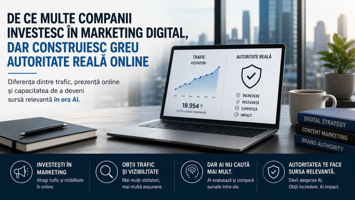 De ce multe companii investesc in marketing digital, dar construiesc greu autoritate reala online