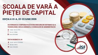 ISF organizează: ȘCOALA DE VARĂ PIAȚA DE CAPITAL, 22 – 23 iunie 2026