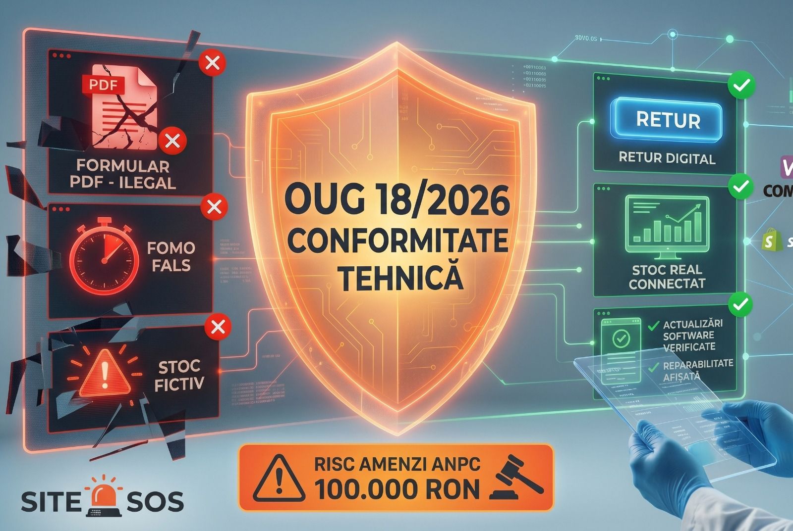Costul ascuns al OUG 18/2026 în eCommerce: De ce un site neactualizat tehnic atrage amenzi de 100.000 RON costul ascuns al oug 182026 in ecommerce de ce un site neactualizat tehnic atrage amenzi de 100 000 ron1