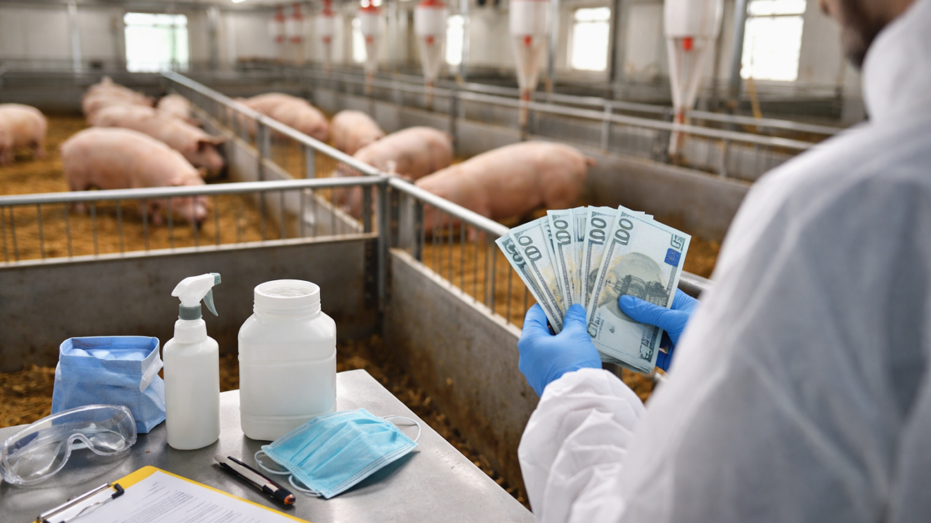 Statul subvenționează biosecuritatea în gospodăriile cu porci cu 20 de euro pe cap de animal