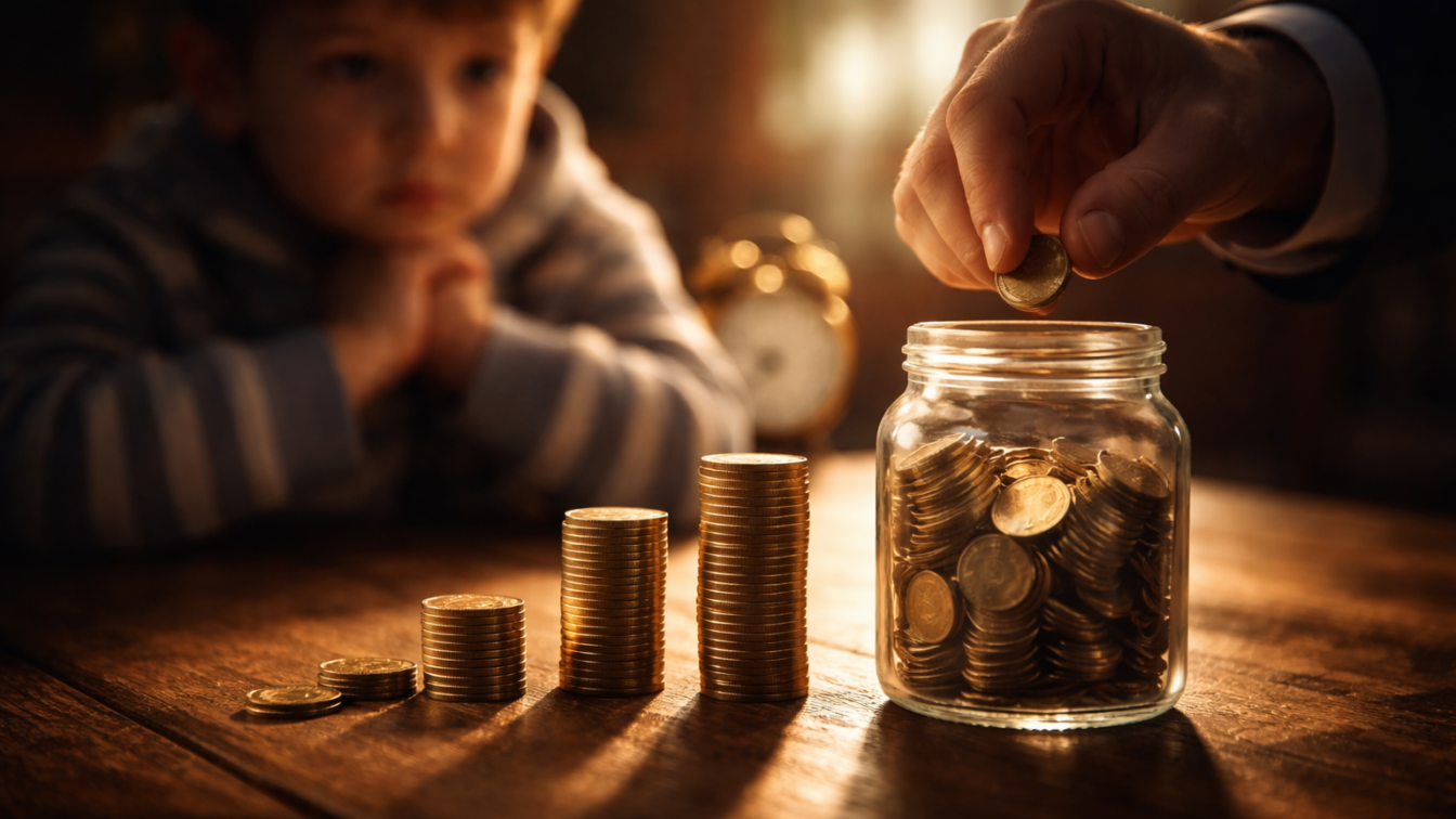 Copilul are timp, dar banii sunt investiți ca pentru un adult prudent. Ce impact are asupra sumei acumulate