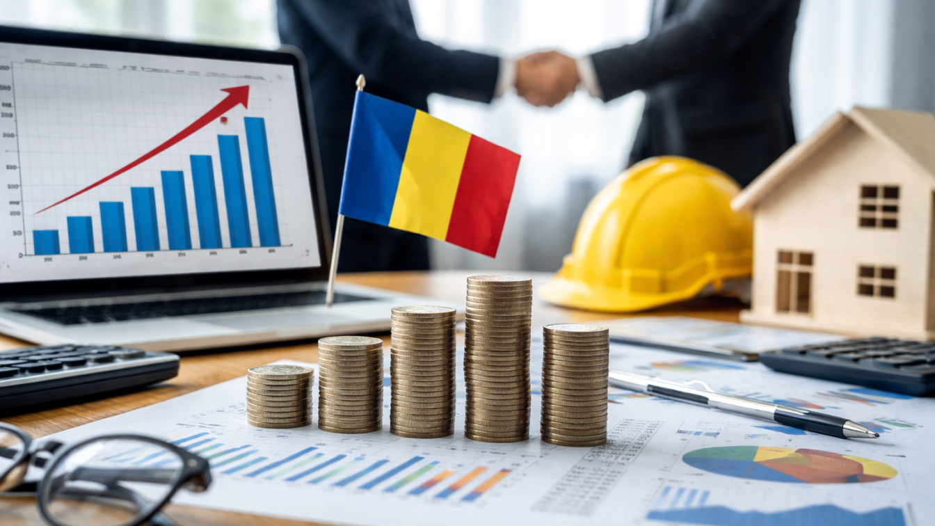 Investițiile nete din economia României au avansat cu 4,8% în T1