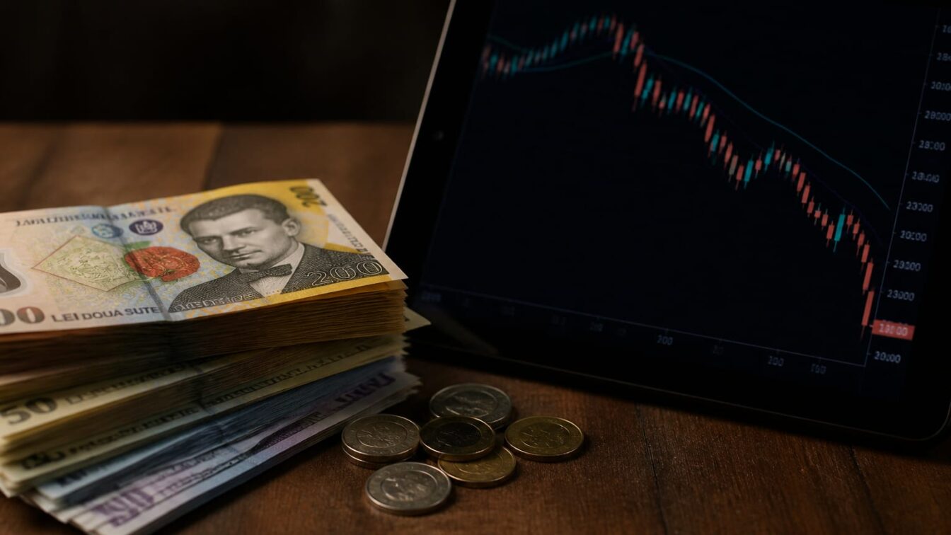 Investitorii români au majorat tranzacțiile cu 8% și depozitele cu 13% în plină cădere a burselor