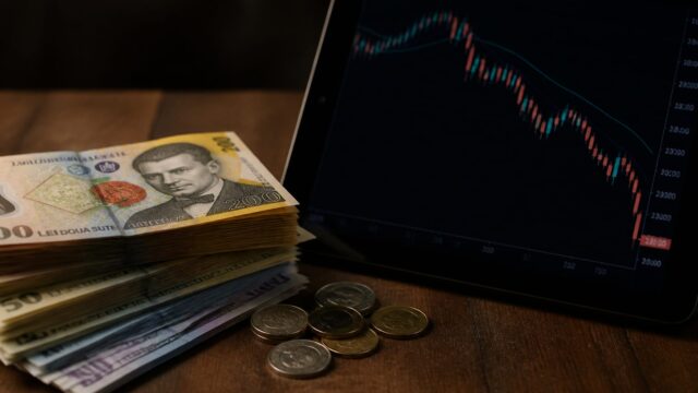 Investitorii români au majorat tranzacțiile cu 8% și depozitele cu 13% în plină cădere a burselor