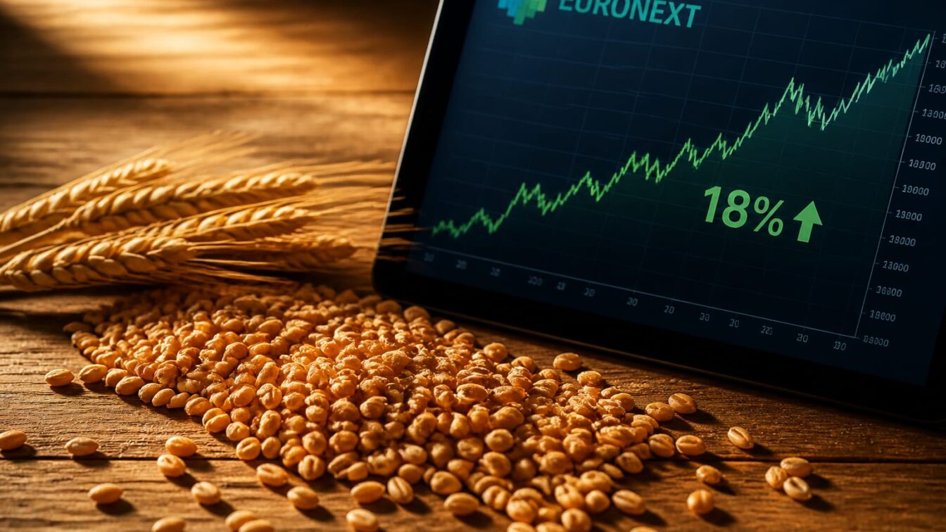 Grâul a urcat cu 18% pe Euronext într-o lună