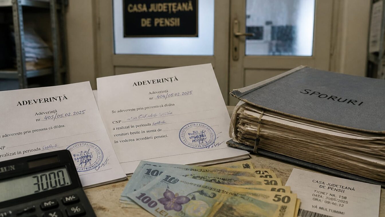 Peste 3.000 de lei plătește un cuplu pentru adeverințe de sporuri, fără garanția că pensia va crește suficient