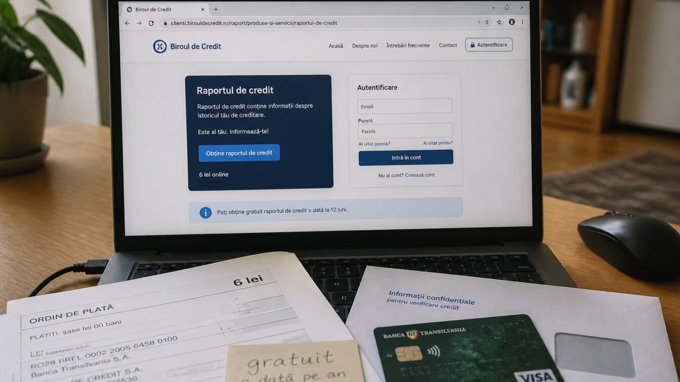 Raportul de la Biroul de Credit poate fi verificat gratuit o dată pe an