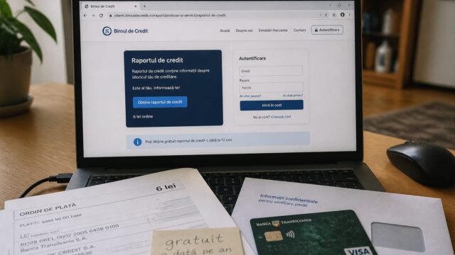 Raportul de la Biroul de Credit poate fi verificat gratuit o dată pe an