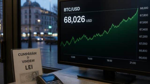 Bitcoin a urcat peste 68.000 USD, maximul ultimelor 11 săptămâni